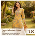 Women’s Printed Cotton Kurti