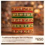 Traditional Bangles Set (12 Pieces)